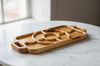 Handcrafted Wooden Dry Fruit Serving Tray | Premium Snack Platter with Sections | Luxury Gift Tray | Ishal Wood Art