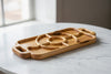 Handcrafted Wooden Dry Fruit Serving Tray | Premium Snack Platter with Sections | Luxury Gift Tray | Ishal Wood Art