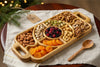 Handcrafted Wooden Dry Fruit Serving Tray | Premium Snack Platter with Sections | Luxury Gift Tray | Ishal Wood Art